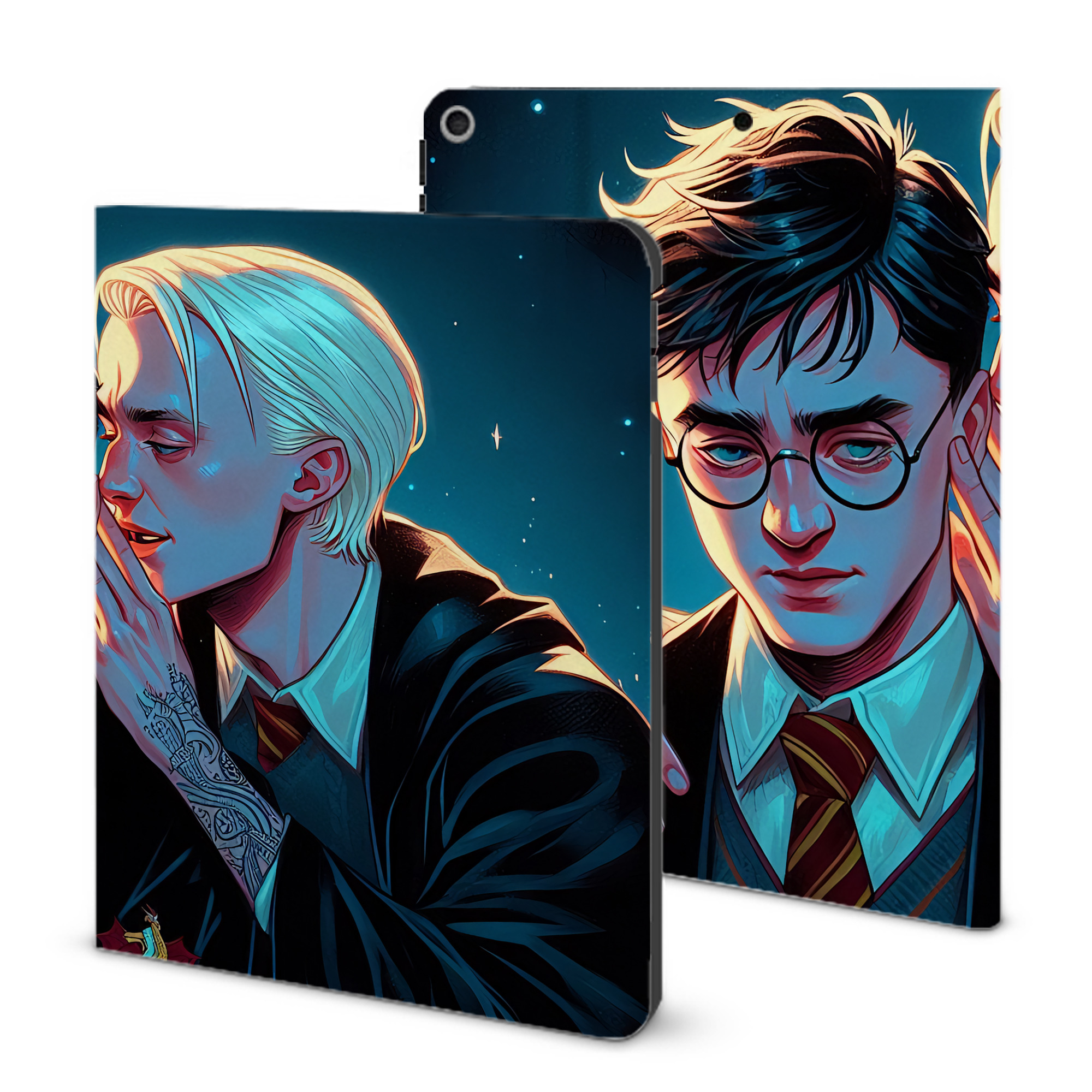（画像用） Harry Potter ハリー・ポッターシリーズ IPad ケース ブック型 PUレザー TPU 耐衝撃 軽量 薄型 ペン収納なし 全面保護 IPad 各モデル対応